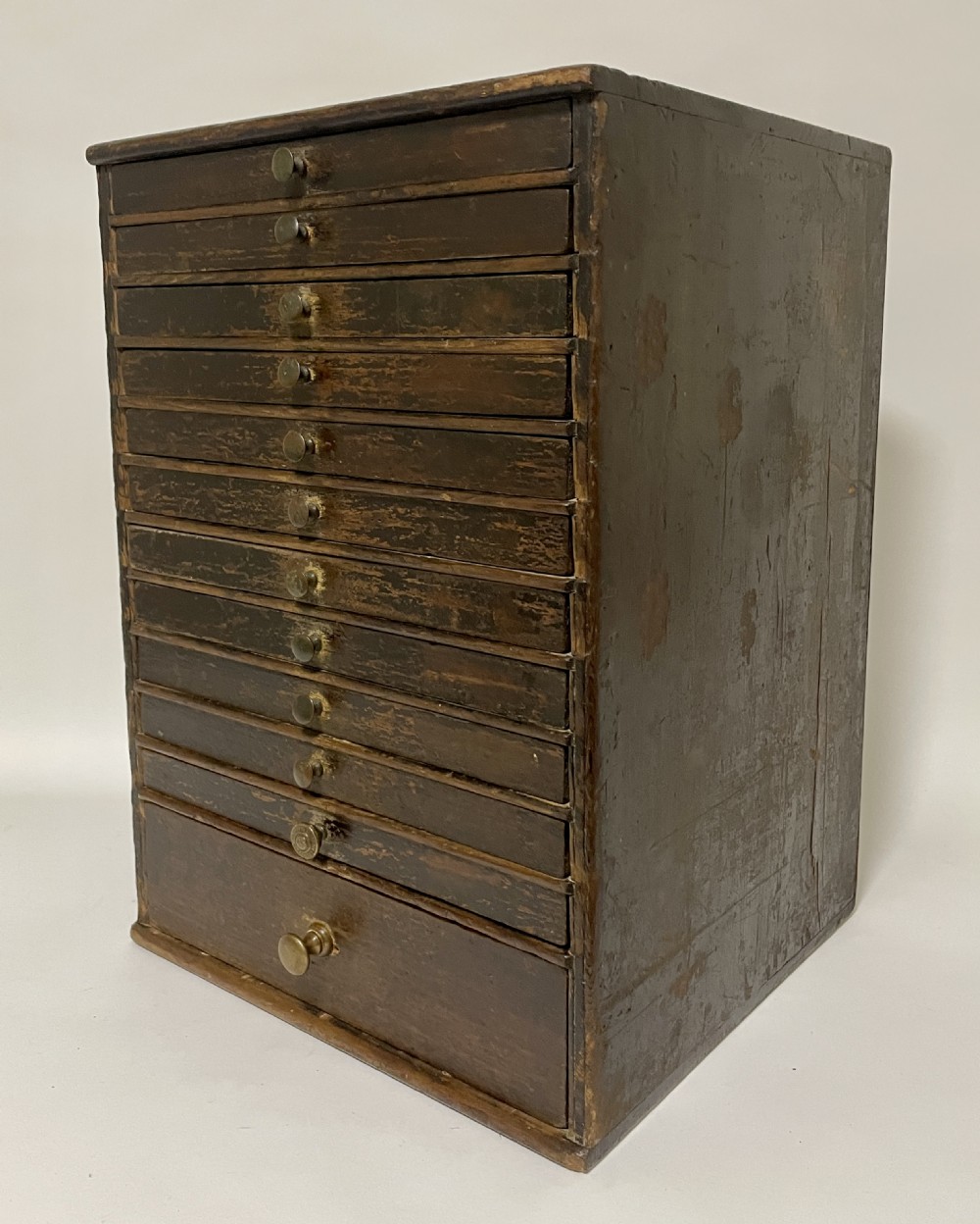 Antique Tabletop Workshop Specimen Drawers View III