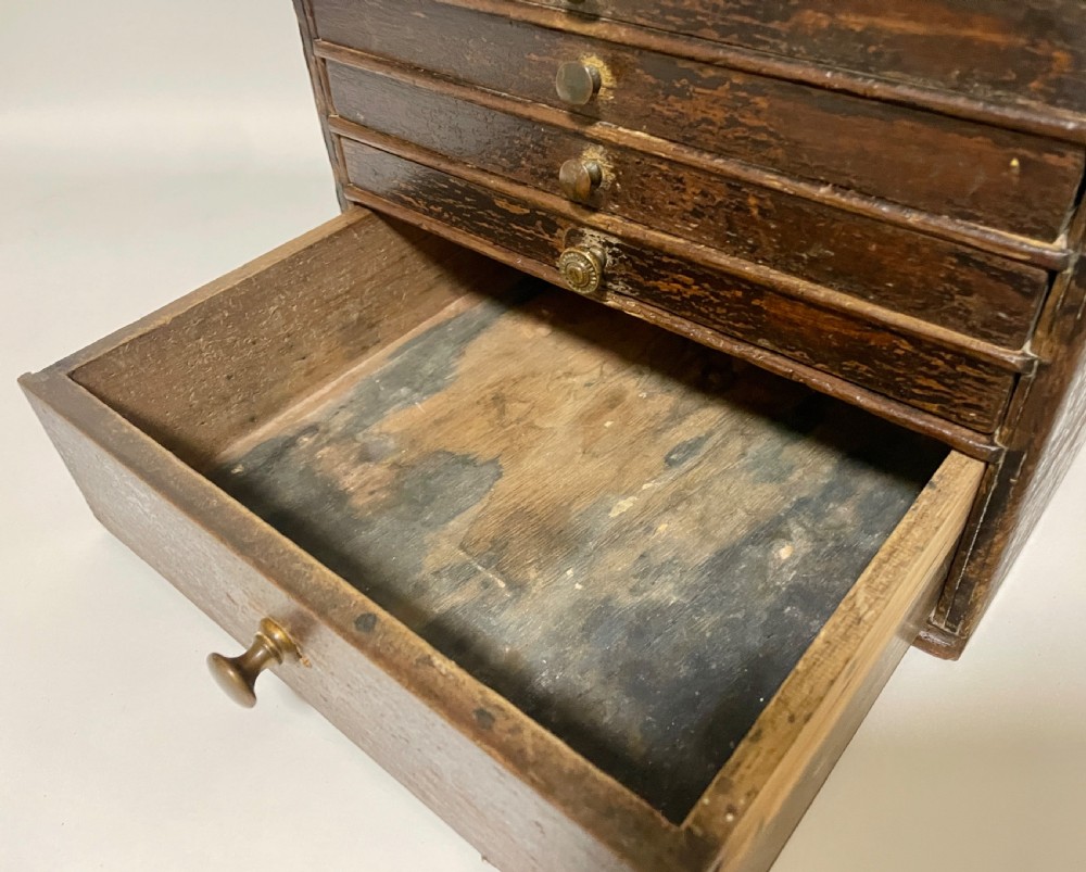 Antique Tabletop Workshop Specimen Drawers View VII