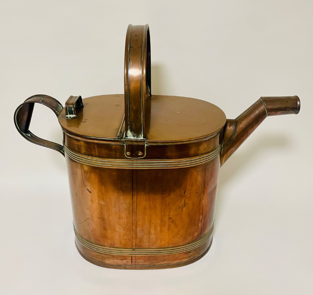 Large Victorian Copper Watering Can View II