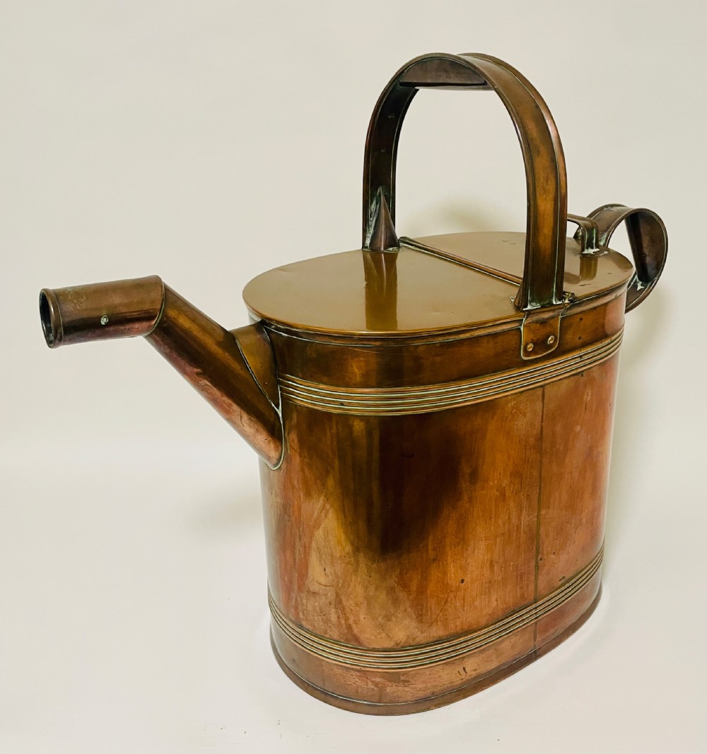 Large Victorian Copper Watering Can View III