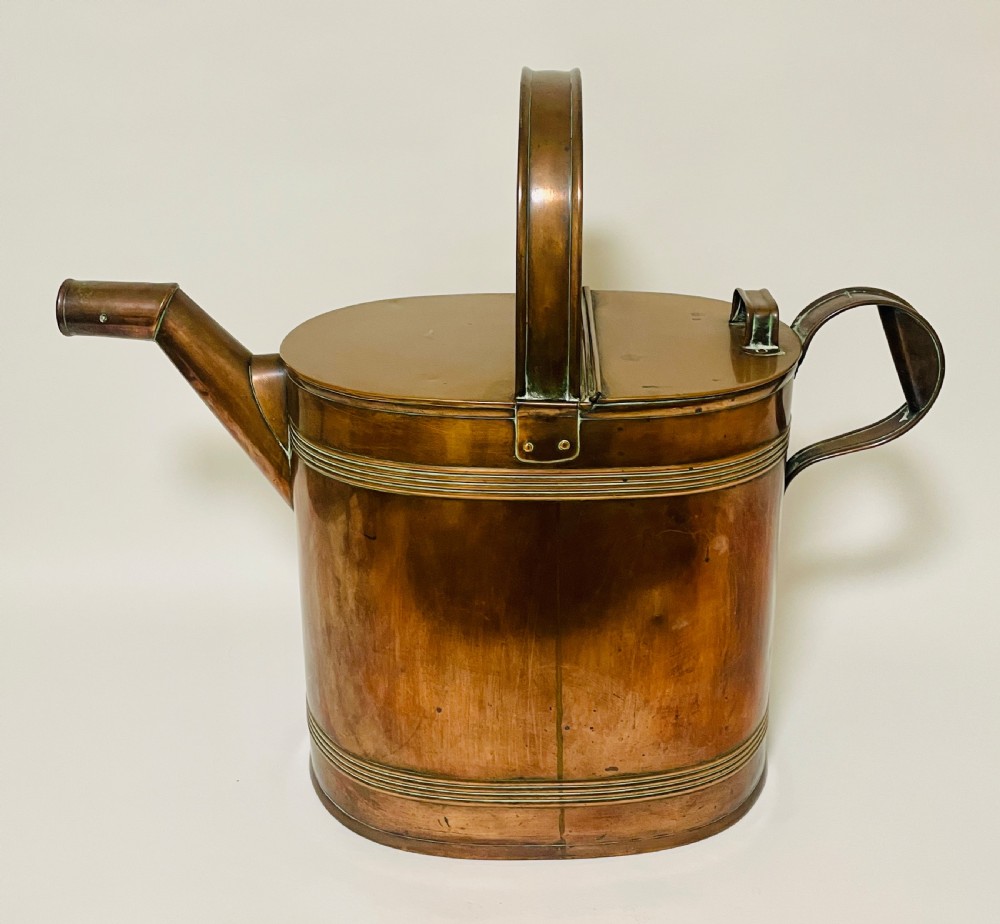 Large Victorian Copper Watering Can View VI