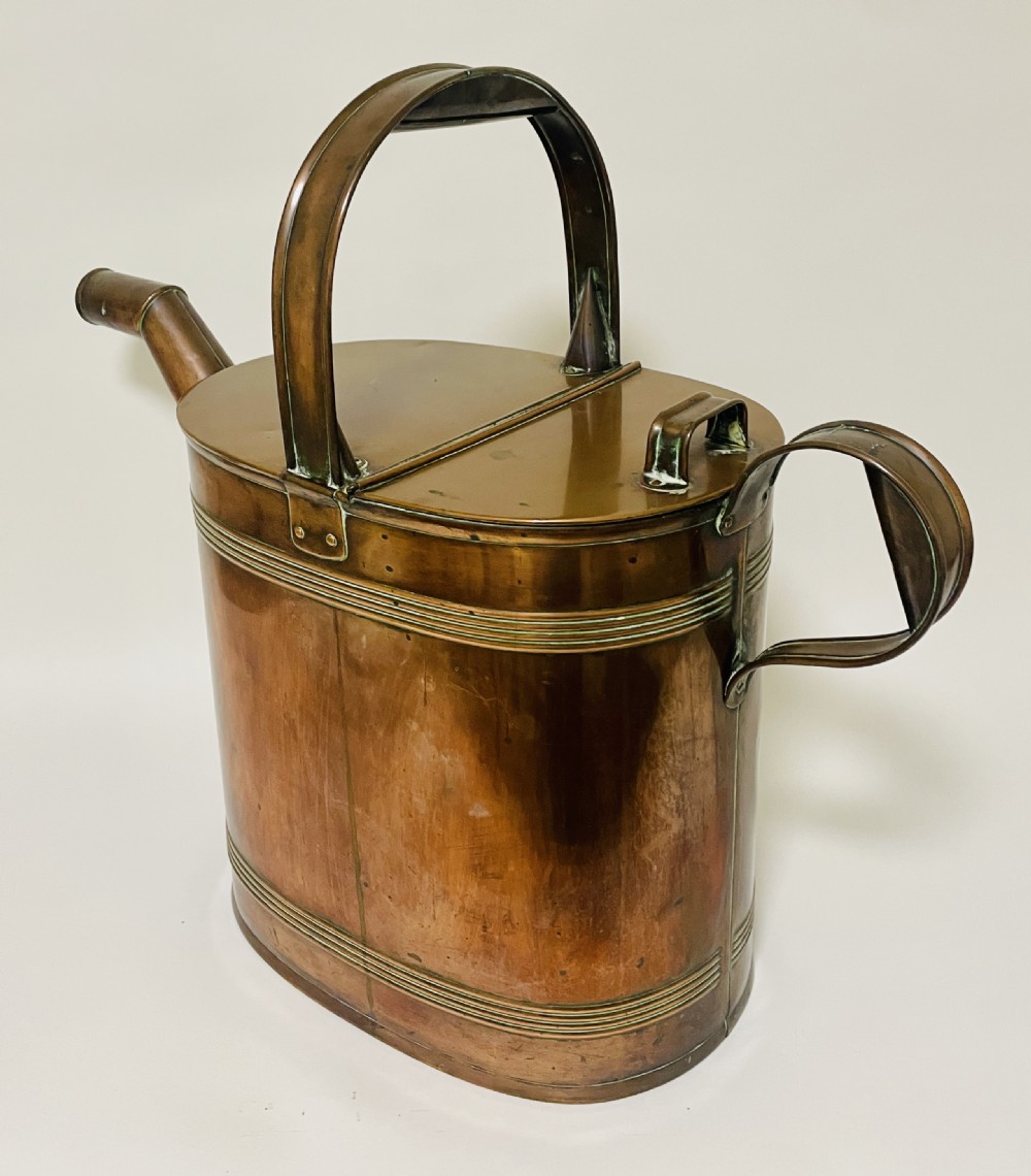 Large Victorian Copper Watering Can View VIII