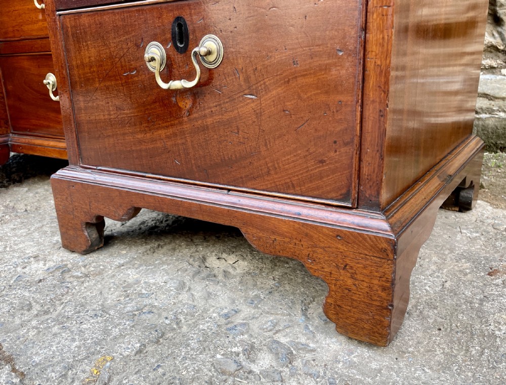 Antique Georgian Mahogany Kneehole Dressing Table View XX