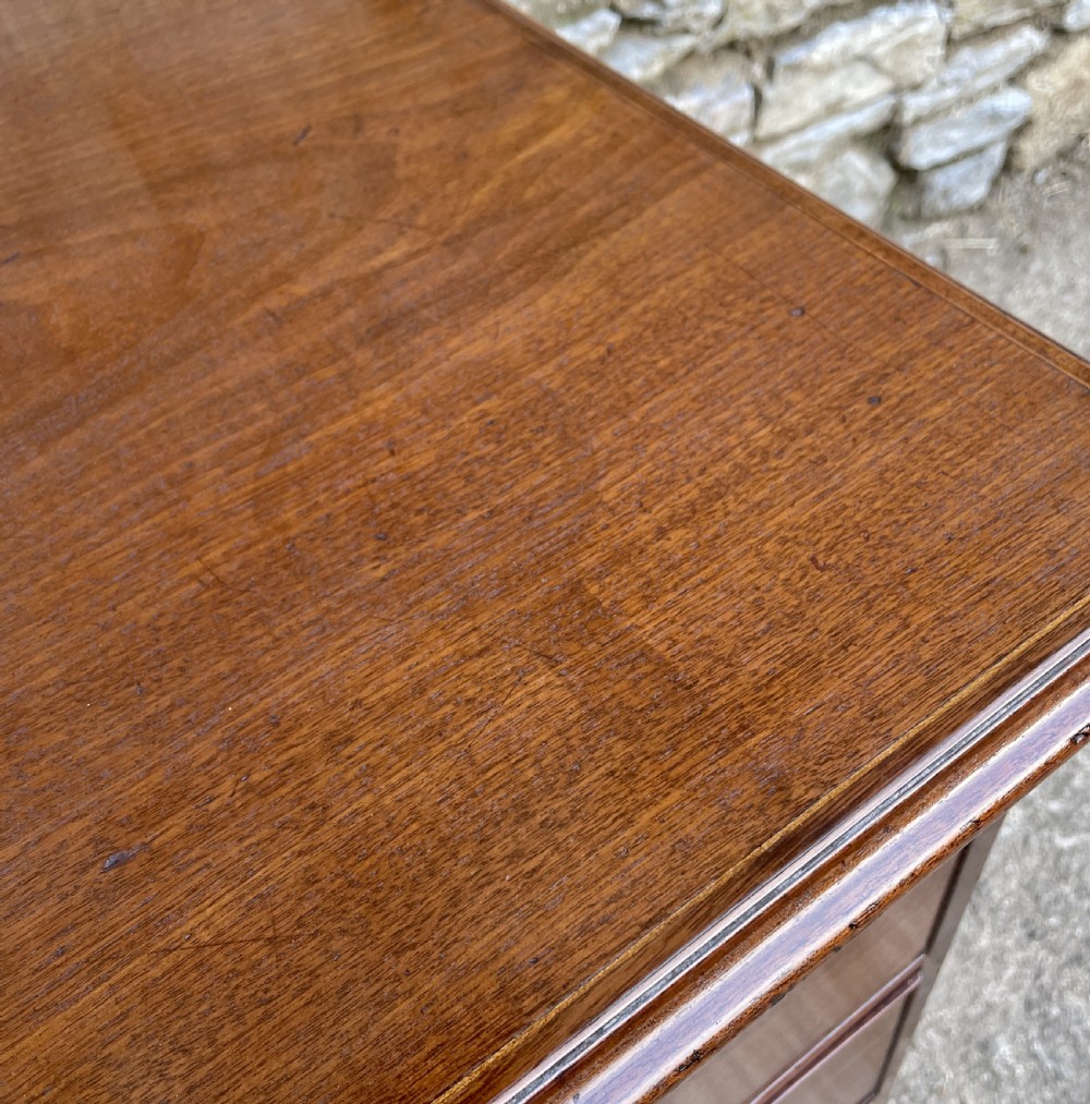 Antique Georgian Mahogany Kneehole Dressing Table View XXIII
