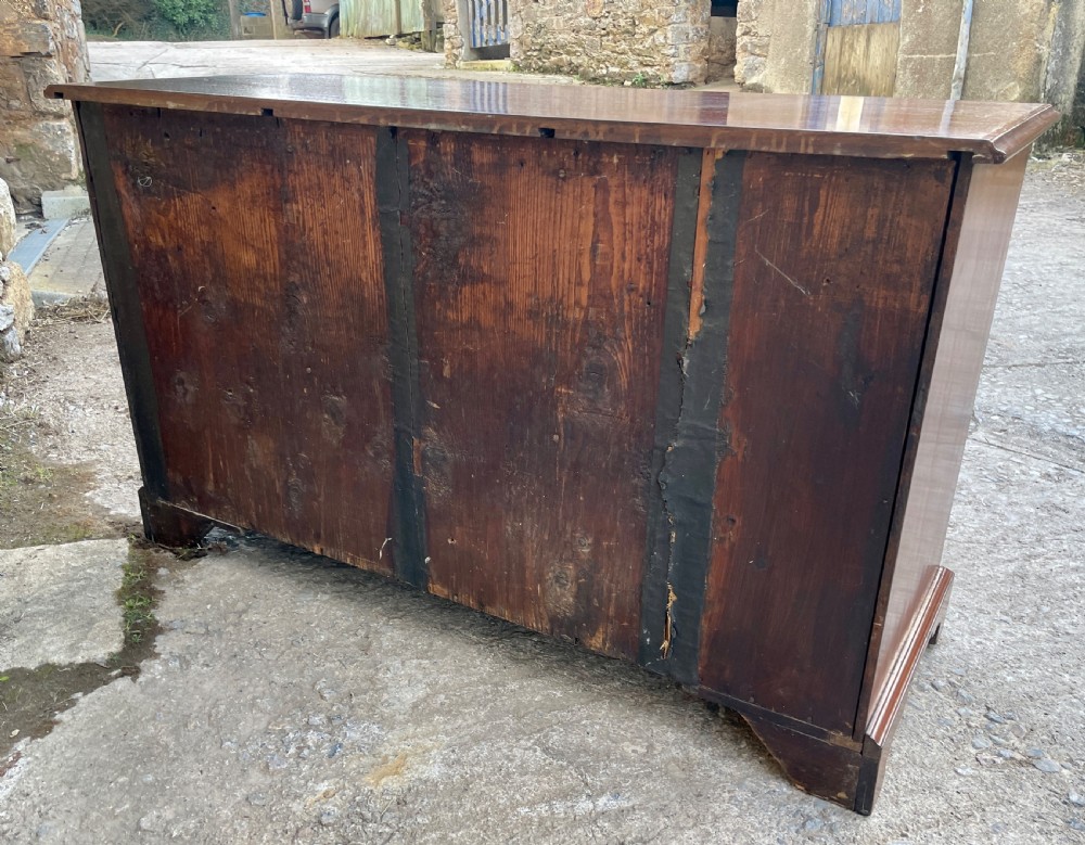 Antique Georgian Mahogany Kneehole Dressing Table View XXV