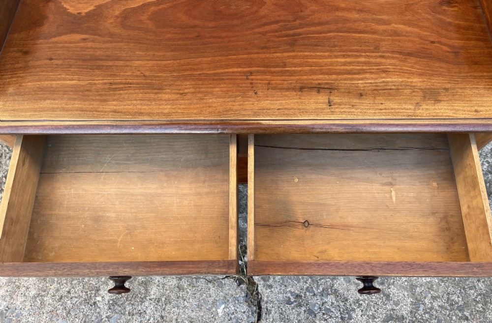 Antique Victorian Mahogany Washstand Table View IX