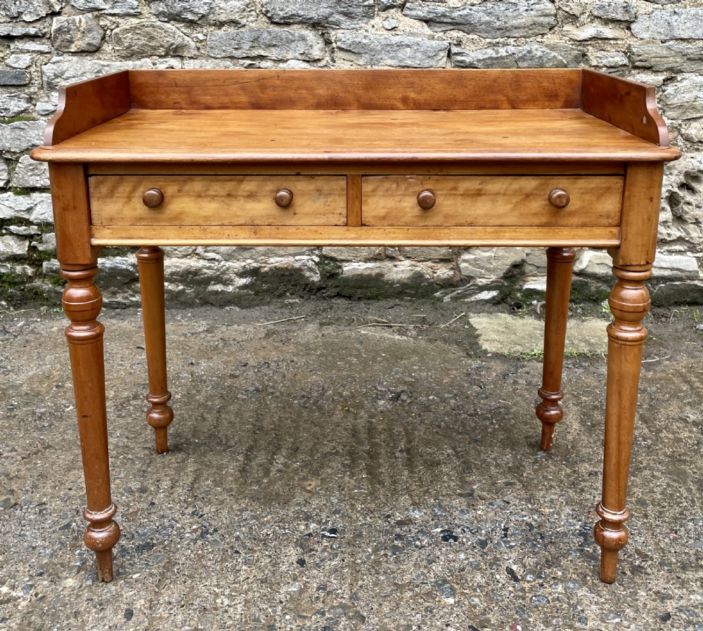 Victorian Satinwood Two Drawer Table View II