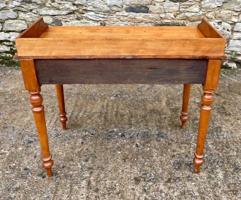Victorian Satinwood Two Drawer Table View XIII