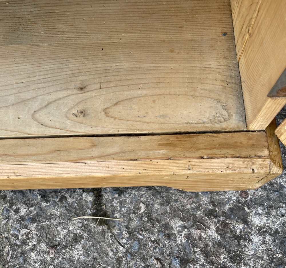 Pair of Antique Stripped Pine Bedsides View XVII