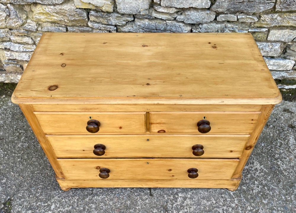 Antique Stripped Pine Chest of Drawers View IV