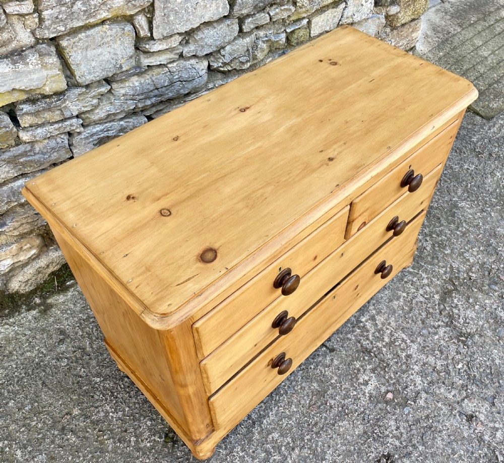 Antique Stripped Pine Chest of Drawers View IX