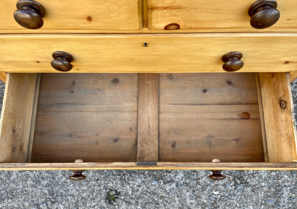 Antique Stripped Pine Chest of Drawers View XI