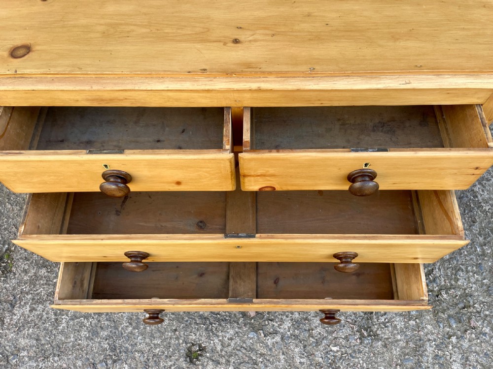 Antique Stripped Pine Chest of Drawers View XIII