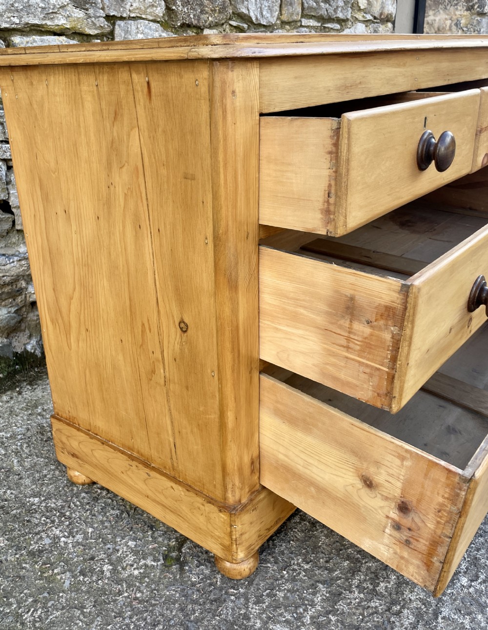 Antique Stripped Pine Chest of Drawers View XIV