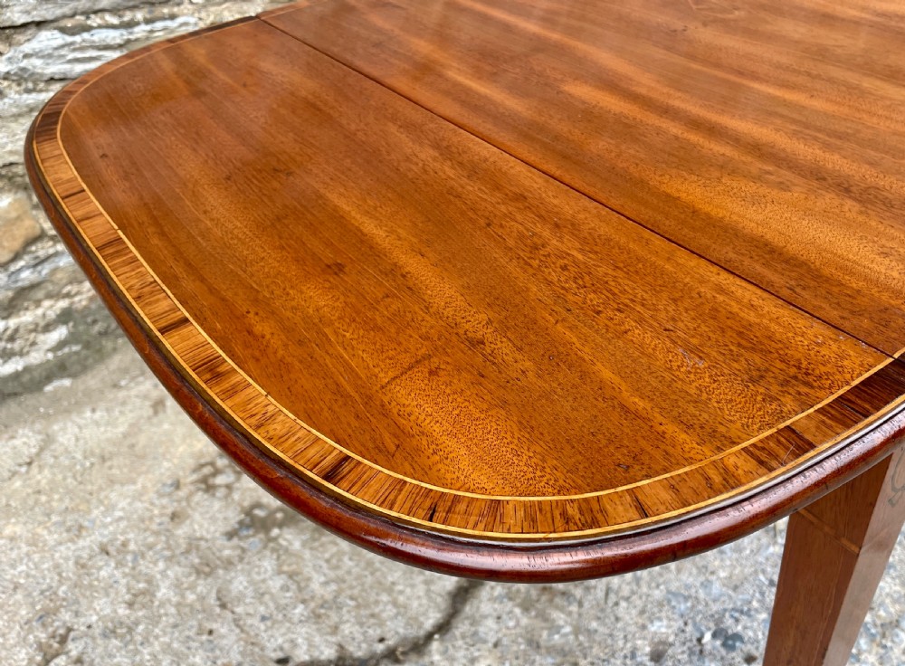 Regency Mahogany Inlaid Drop Flap Pembroke Table View XVIII