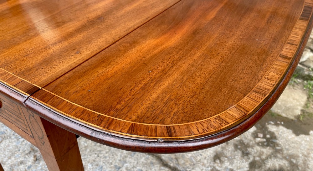 Regency Mahogany Inlaid Drop Flap Pembroke Table View XX