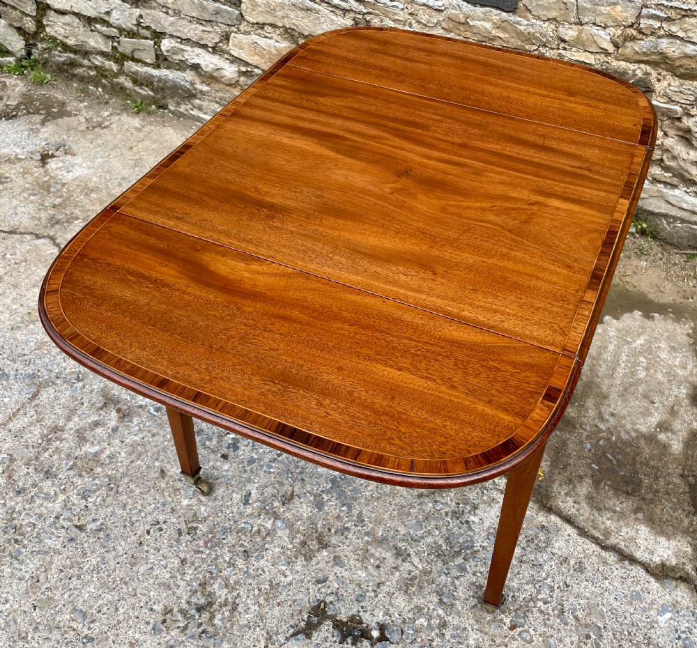Regency Mahogany Inlaid Drop Flap Pembroke Table View XXV