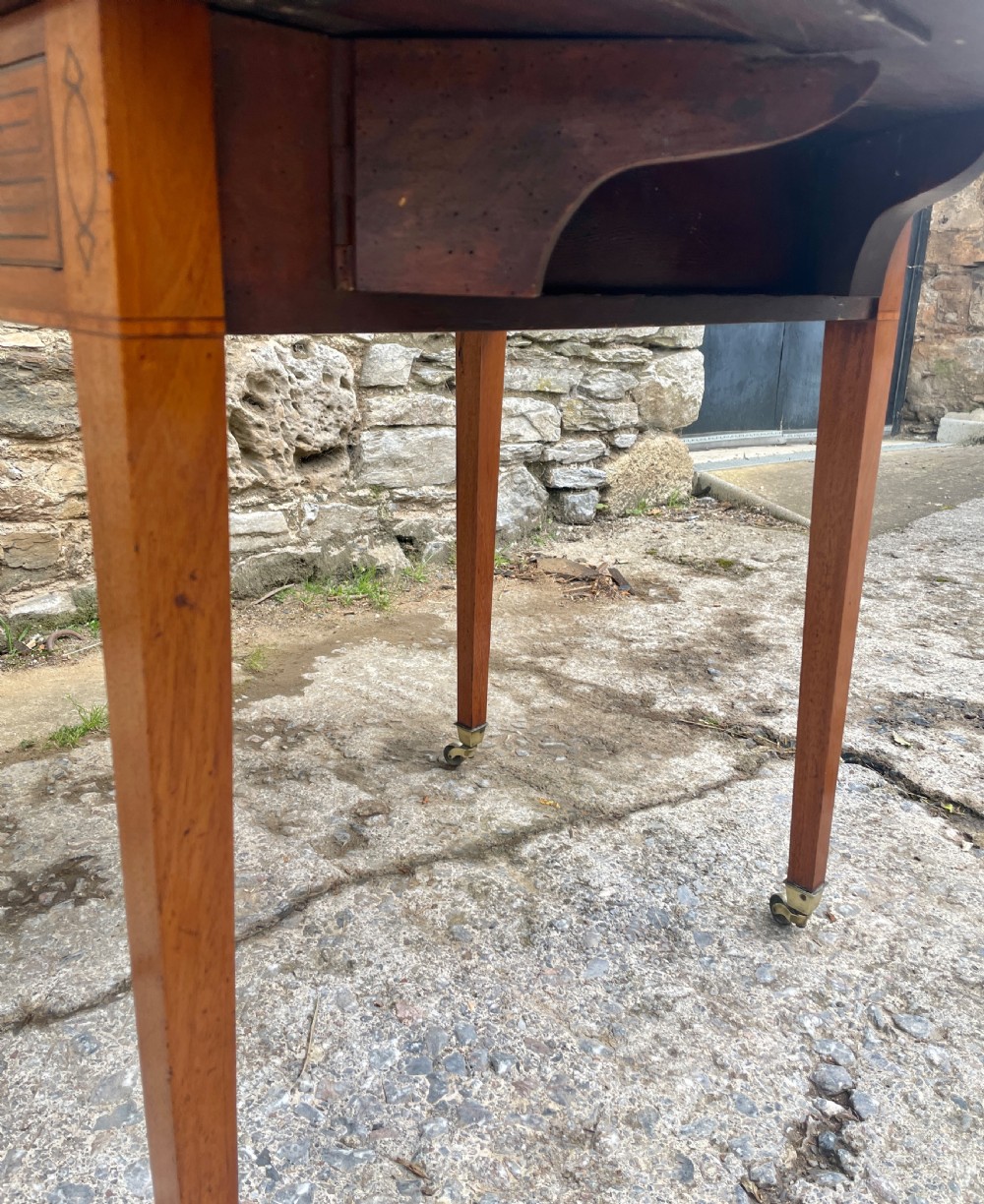 Regency Mahogany Inlaid Drop Flap Pembroke Table View XXVII