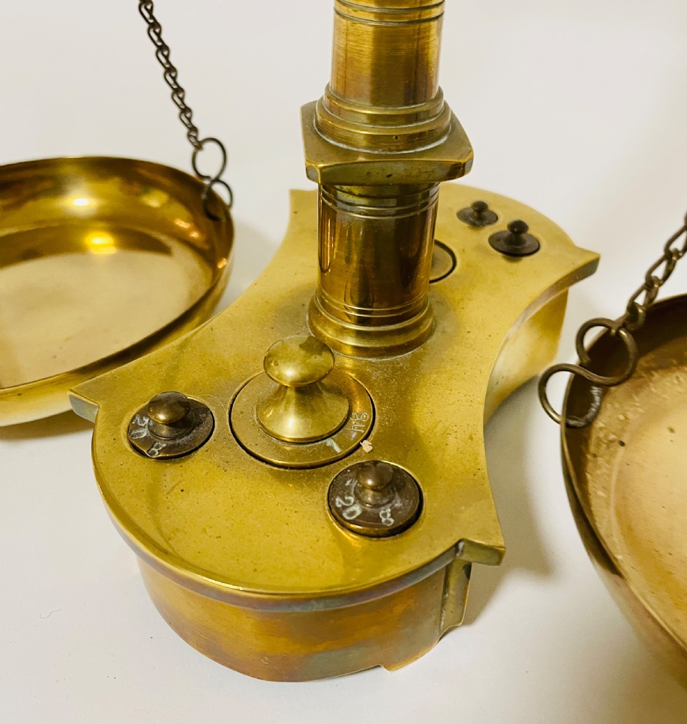 Antique Brass Balance Scales View VII