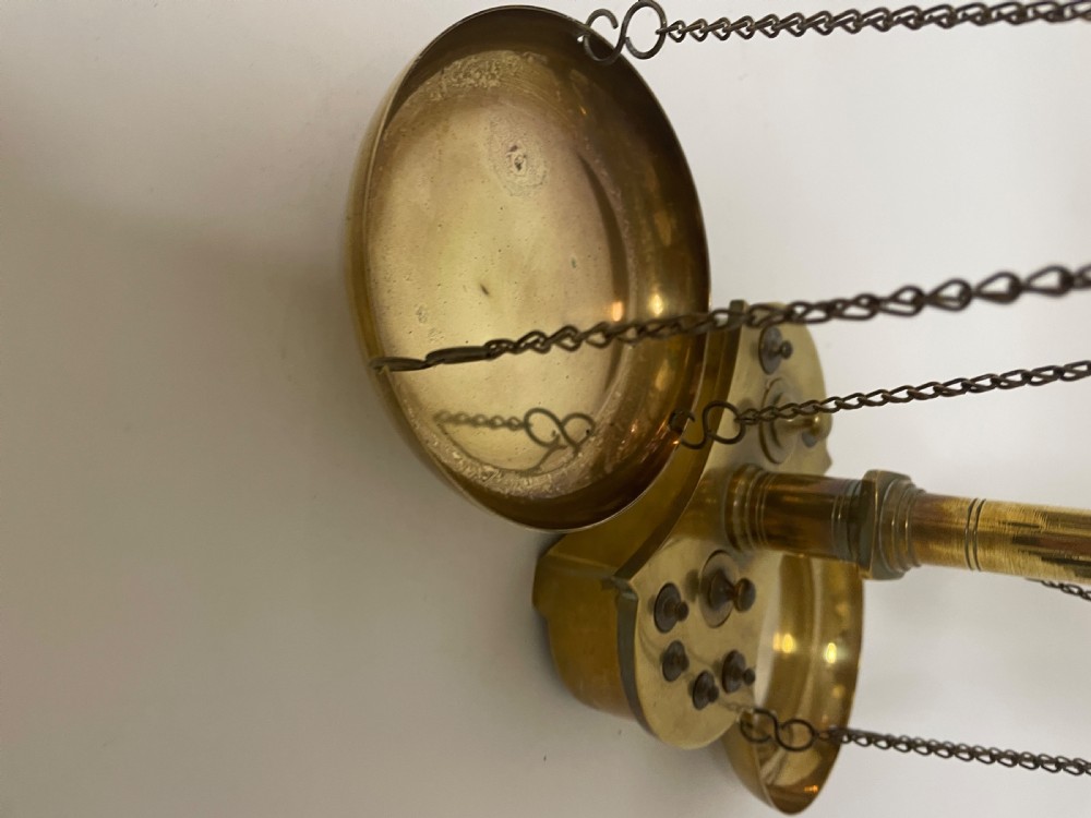Antique Brass Balance Scales View XII