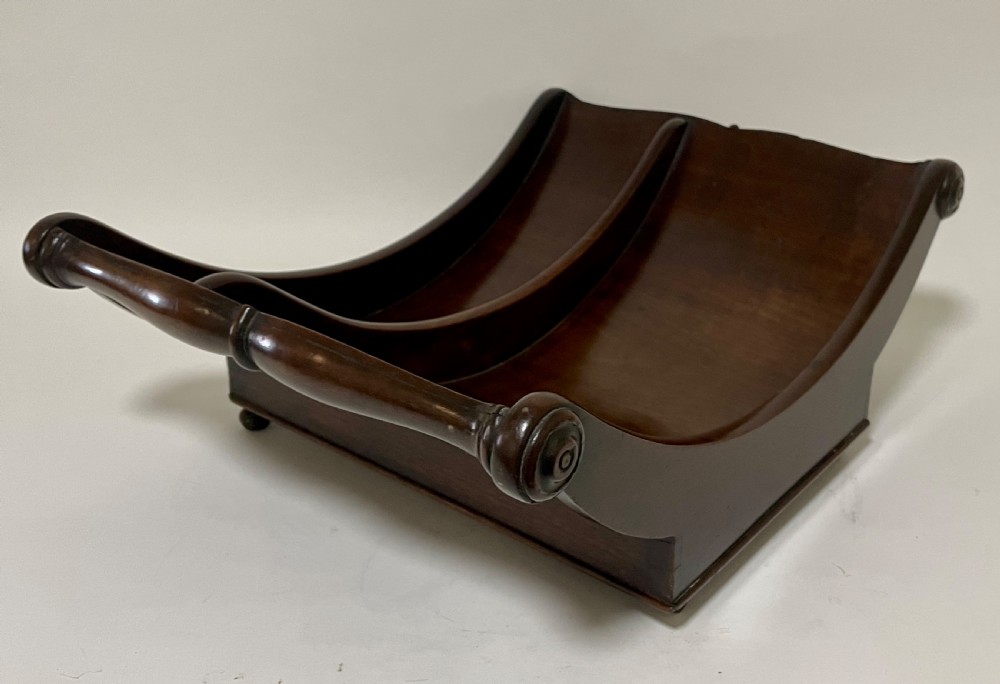 Georgian Mahogany Cheese Coaster View V