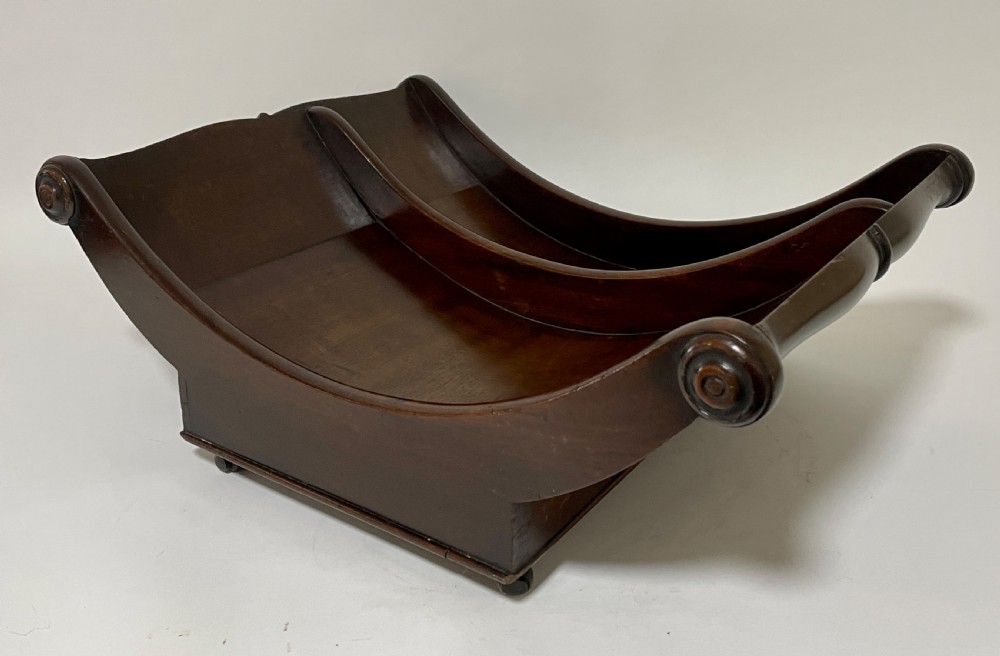 Georgian Mahogany Cheese Coaster View IX