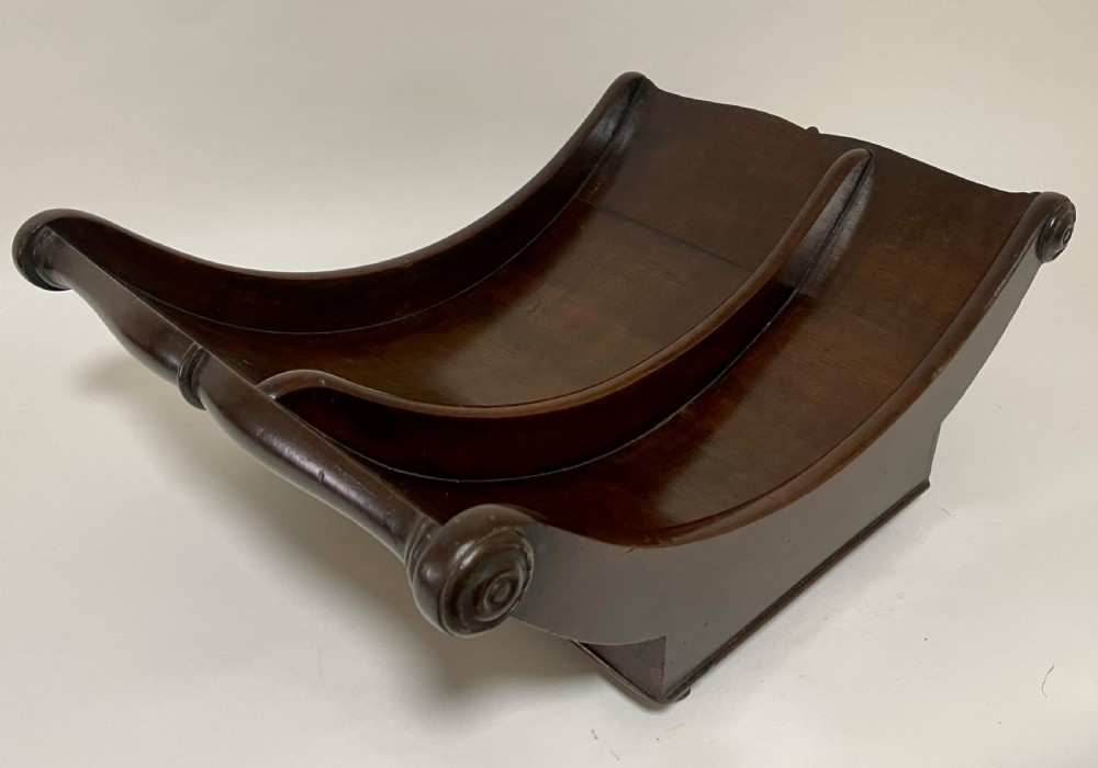 Georgian Mahogany Cheese Coaster View XIII