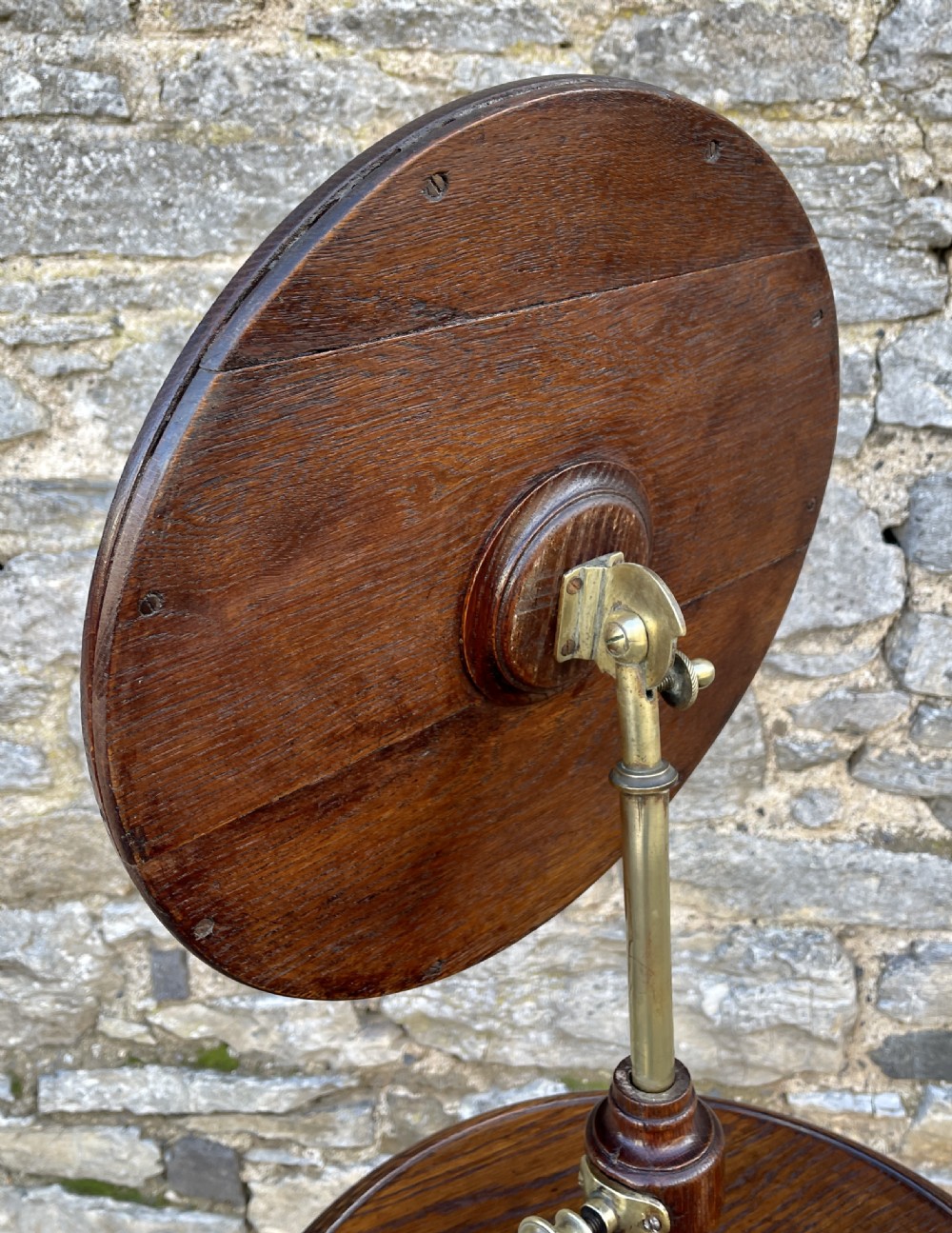 Antique Edwardian Oak Vanity Mirror View VIII