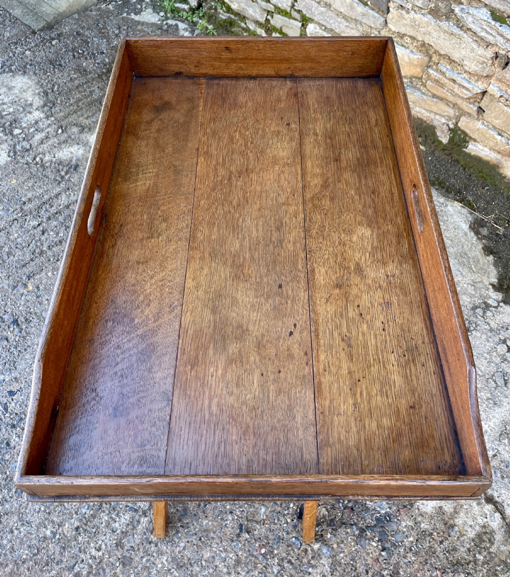 Victorian Oak Butler’s Tray on Folding Stand
 View XI