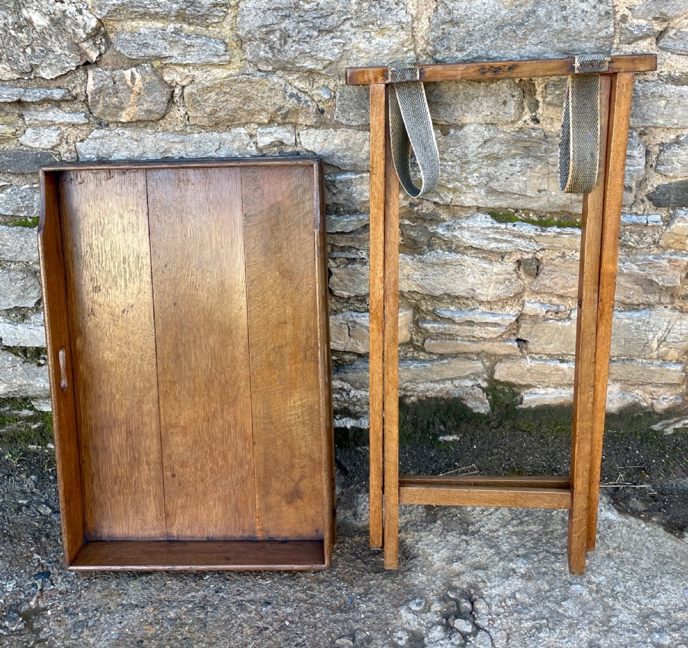 Victorian Oak Butler’s Tray on Folding Stand
 View XV