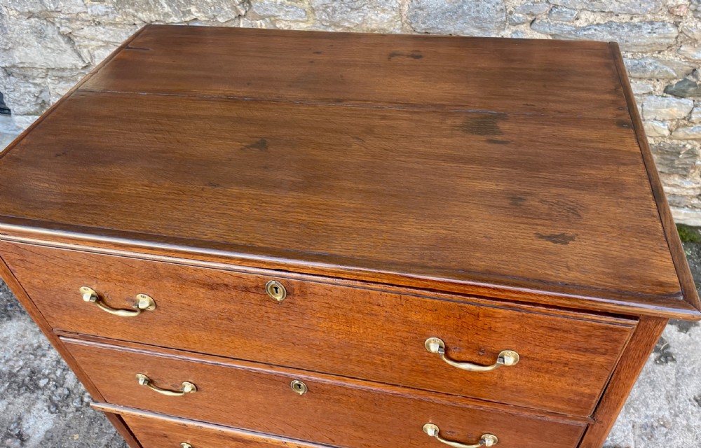 18th Century Two-Part Oak Chest of Drawers View VIII