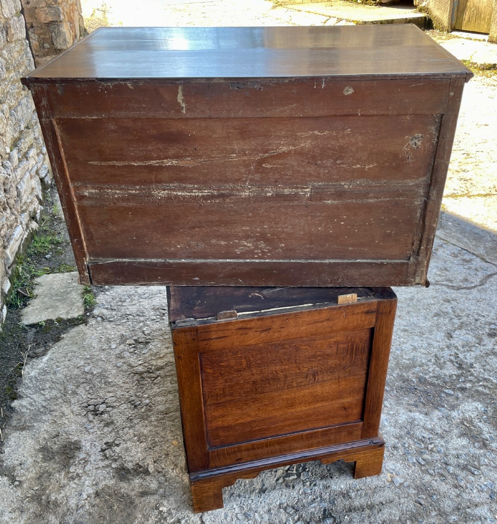 18th Century Two-Part Oak Chest of Drawers View XXII