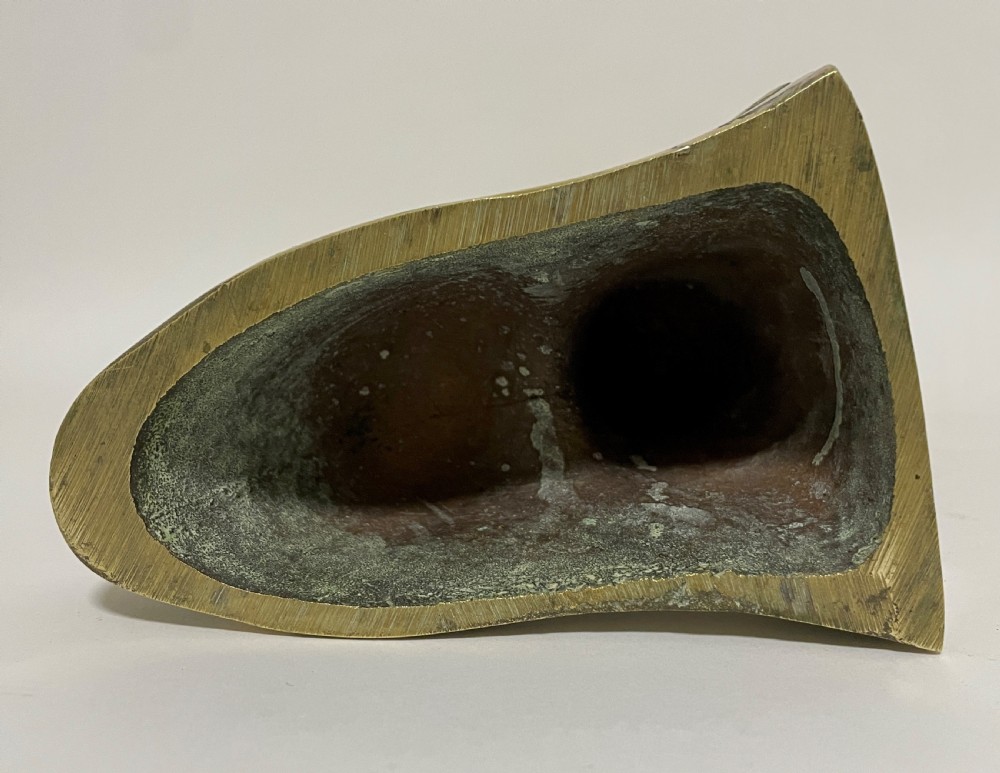 Antique Brass Dolphin Doorstop View X