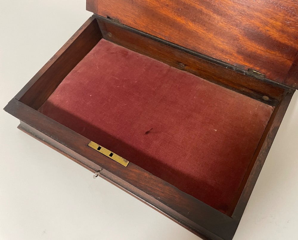 Antique Inlaid Wooden Book Box View V