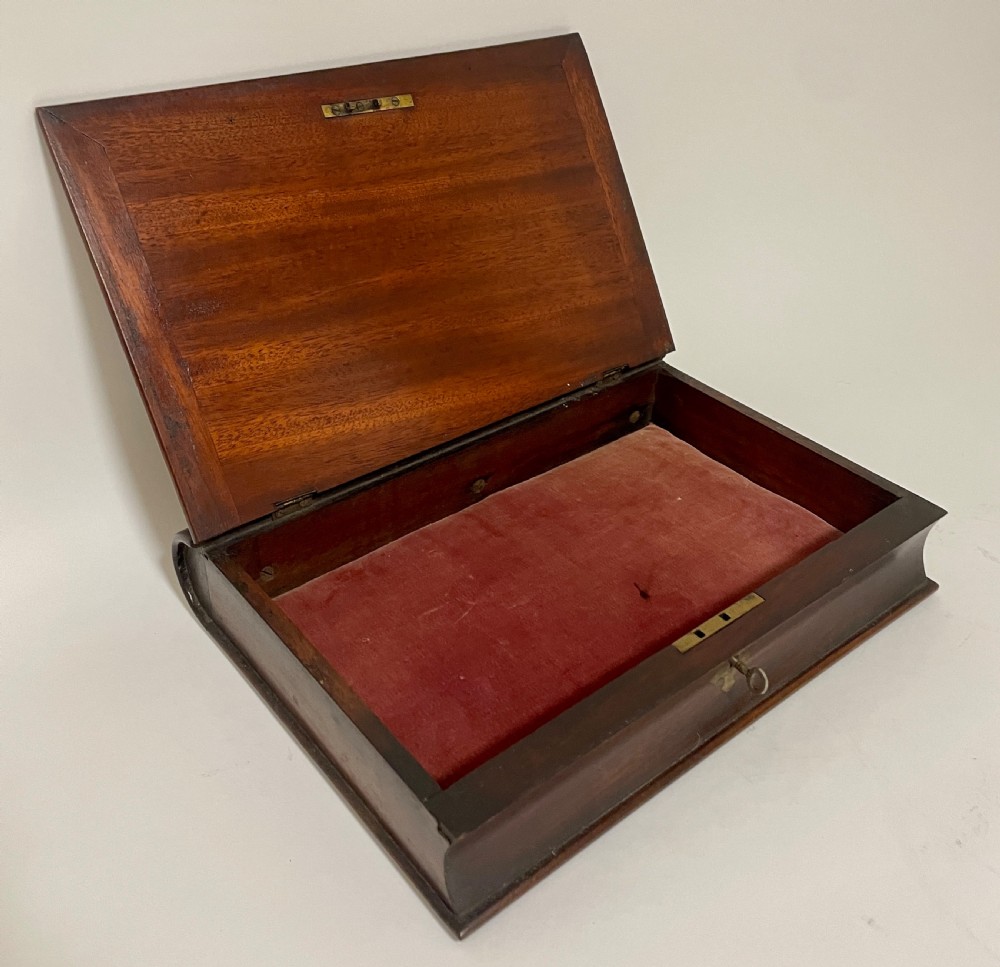 Antique Inlaid Wooden Book Box View VIII