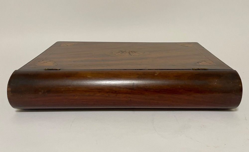 Antique Inlaid Wooden Book Box View XIV