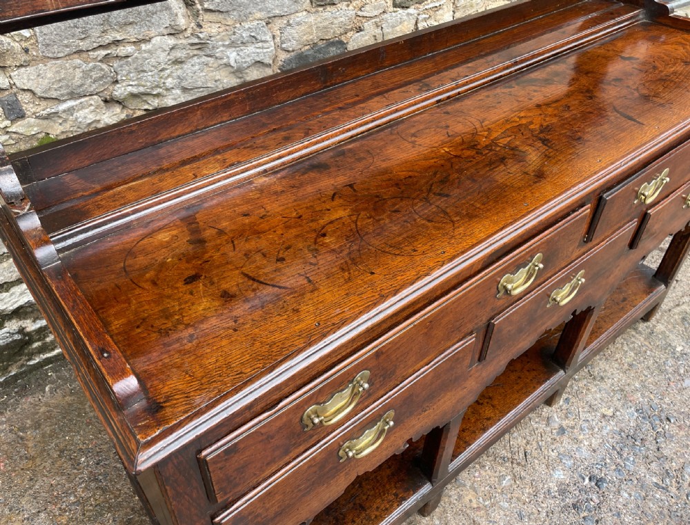Georgian Oak Potboard Dresser View IX