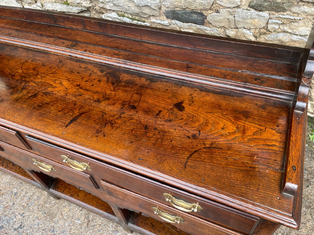 Georgian Oak Potboard Dresser View X