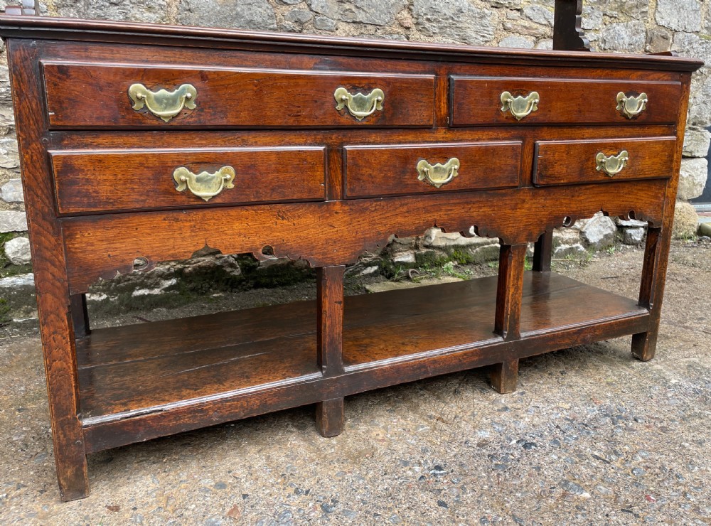 Georgian Oak Potboard Dresser View XI