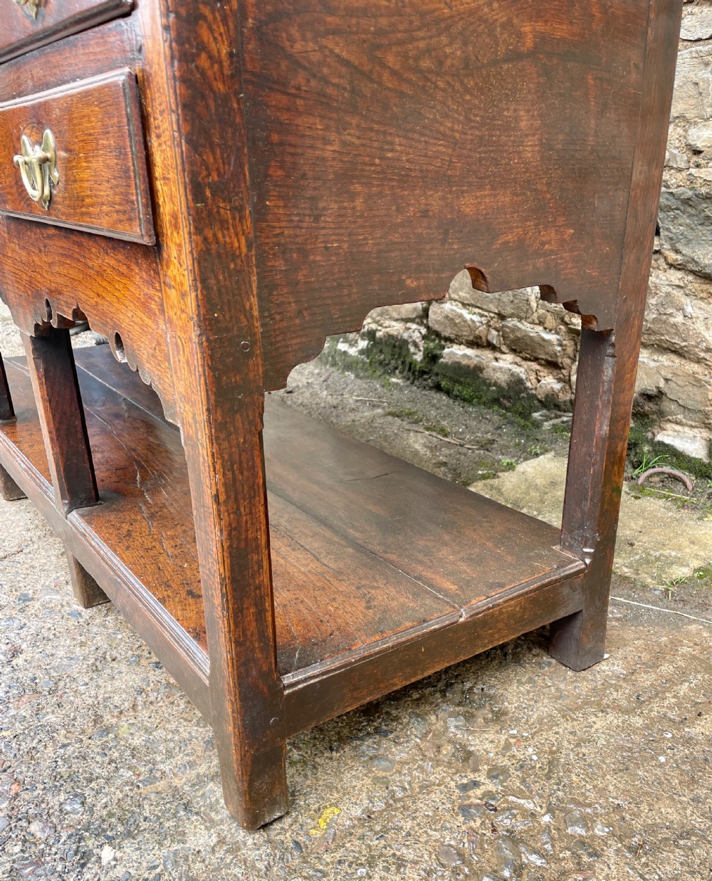 Georgian Oak Potboard Dresser View XIV