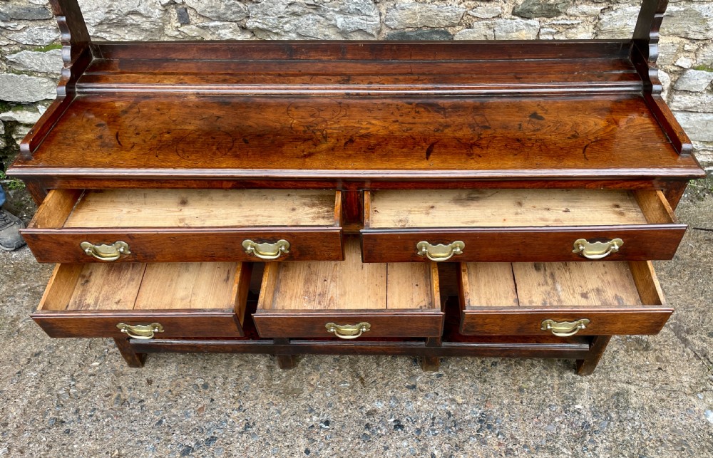 Georgian Oak Potboard Dresser View XV