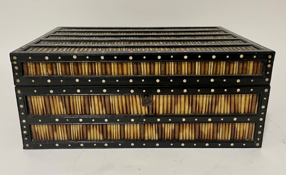 Antique Anglo-Indian Porcupine Quill Box View II