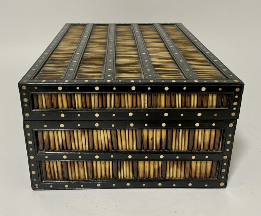 Antique Anglo-Indian Porcupine Quill Box View IV