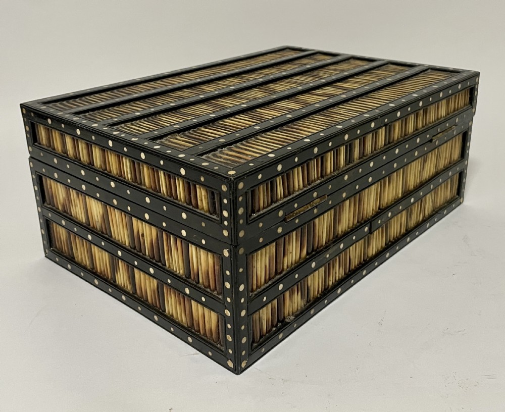 Antique Anglo-Indian Porcupine Quill Box View VI