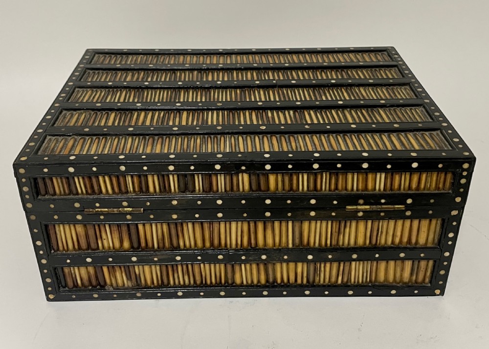 Antique Anglo-Indian Porcupine Quill Box View VII