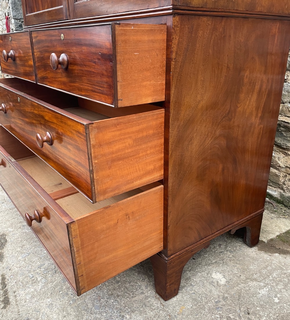Victorian Mahogany Linen Press View XV