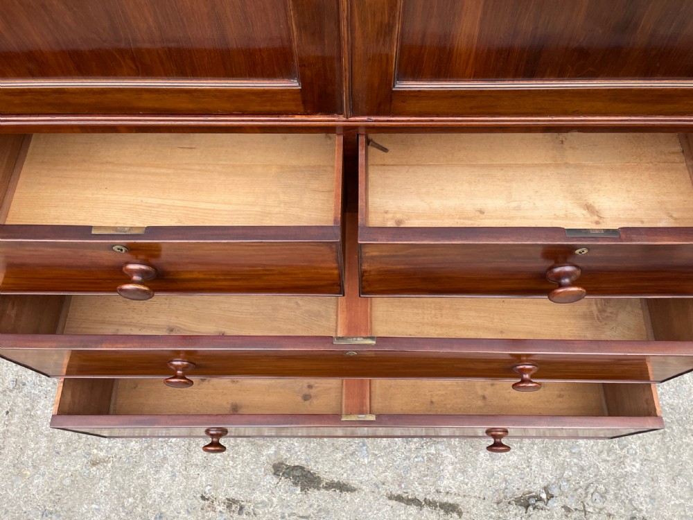 Victorian Mahogany Linen Press View XVI
