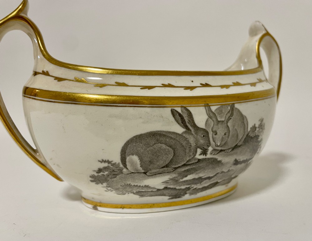 Georgian Spode Sugar Bowl 557 View VIII