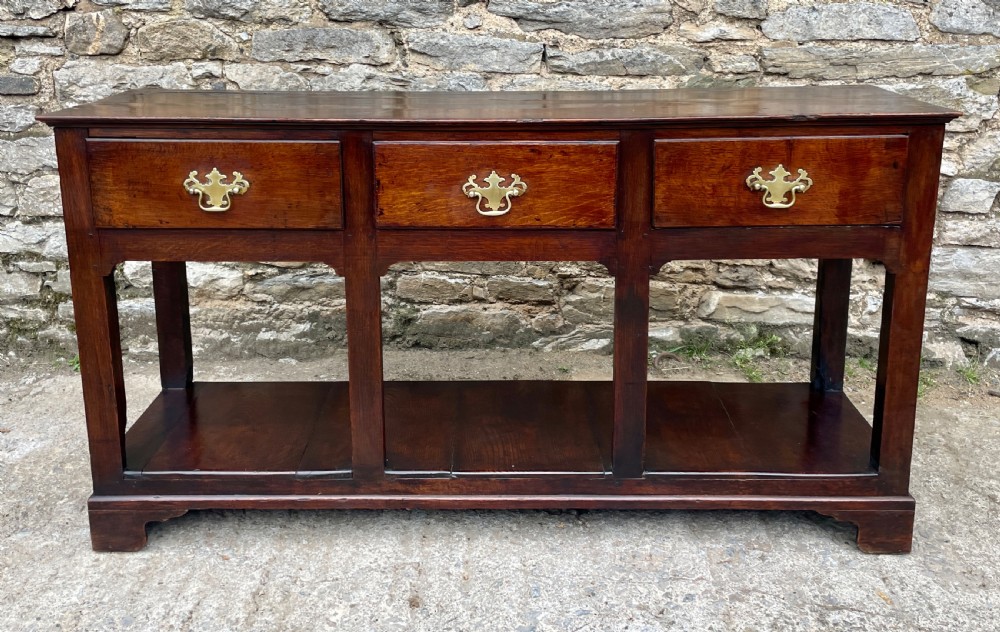 Georgian Oak Potboard Dresser Base