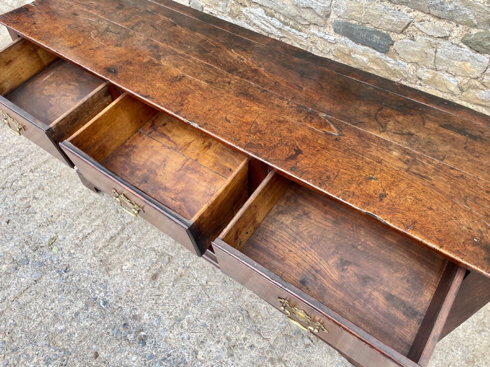 Georgian Oak Potboard Dresser Base View XVI